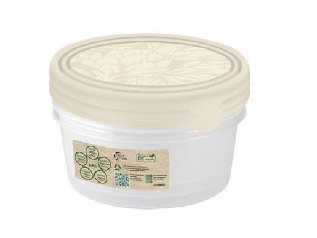 Набор контейнеров для продуктов HELSINKI Artichoke 3шт. 0,5 л круглые лен